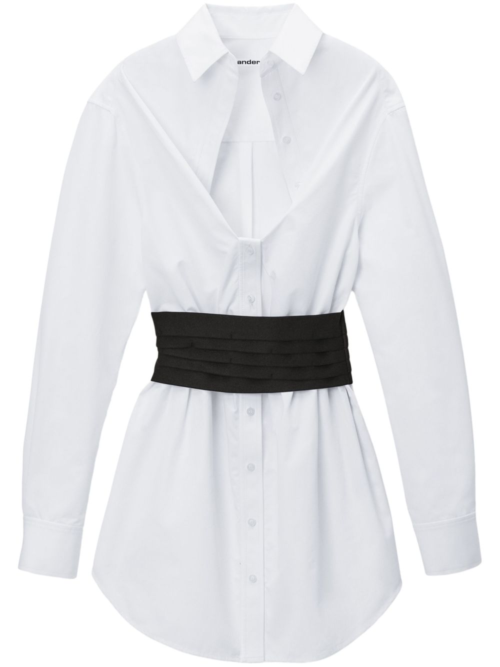 Alexander Wang Deconstructed 迷你连衣裙 - 白色