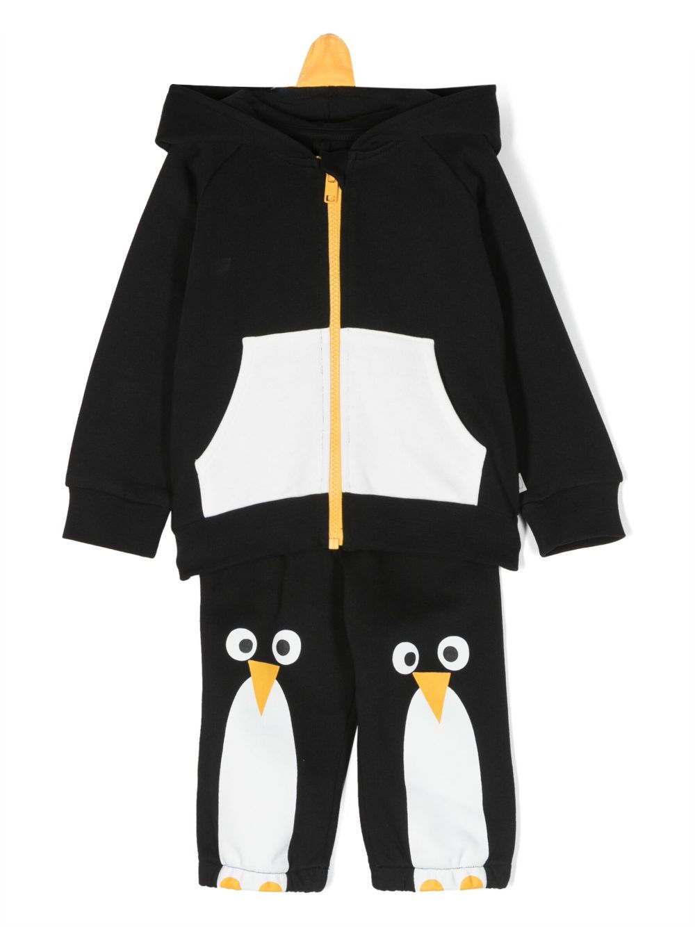 Stella McCartney Kids Penguin 棉运动套装 - 黑色