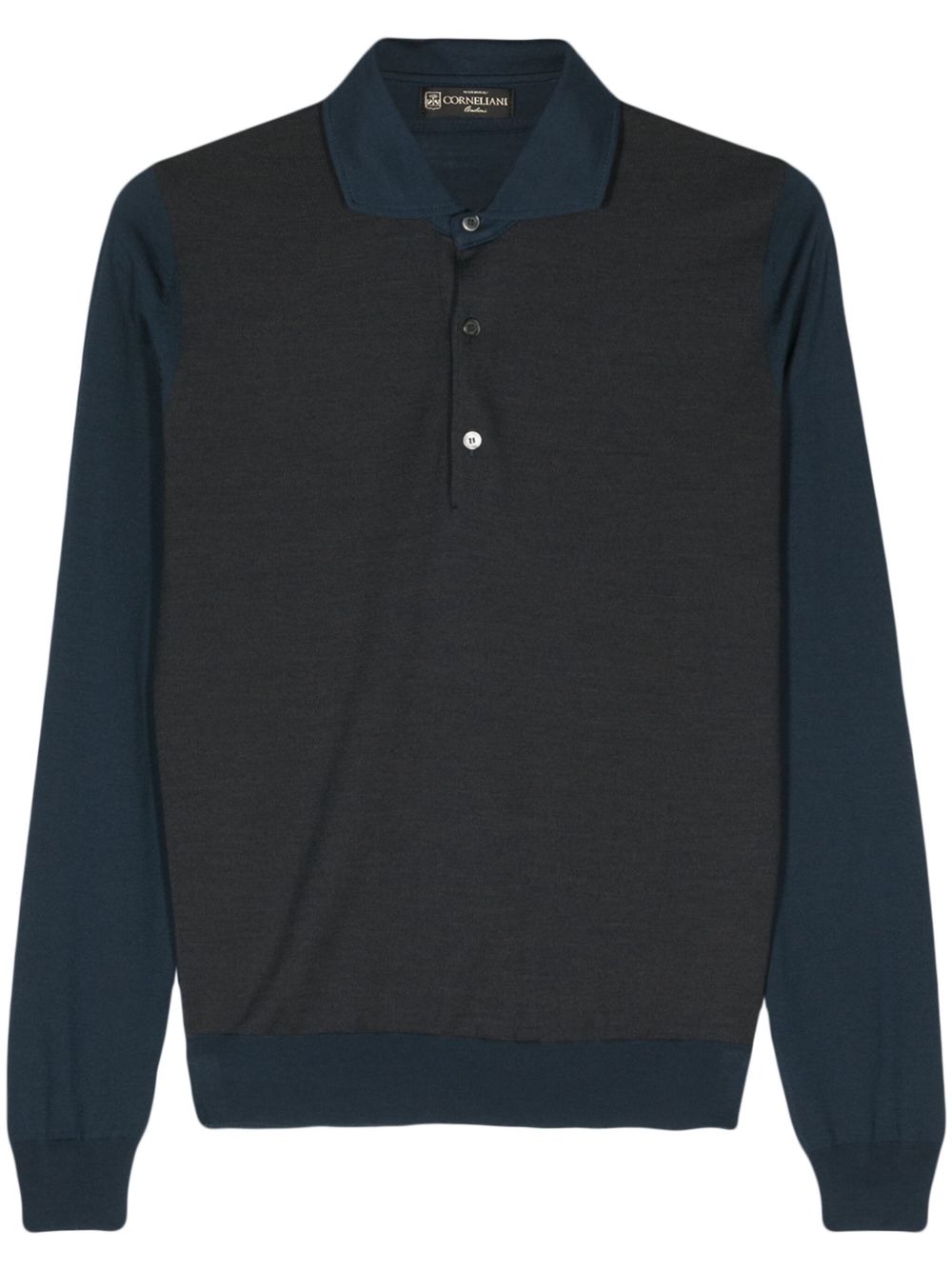 Corneliani 密织羊毛polo衫 - 褐色