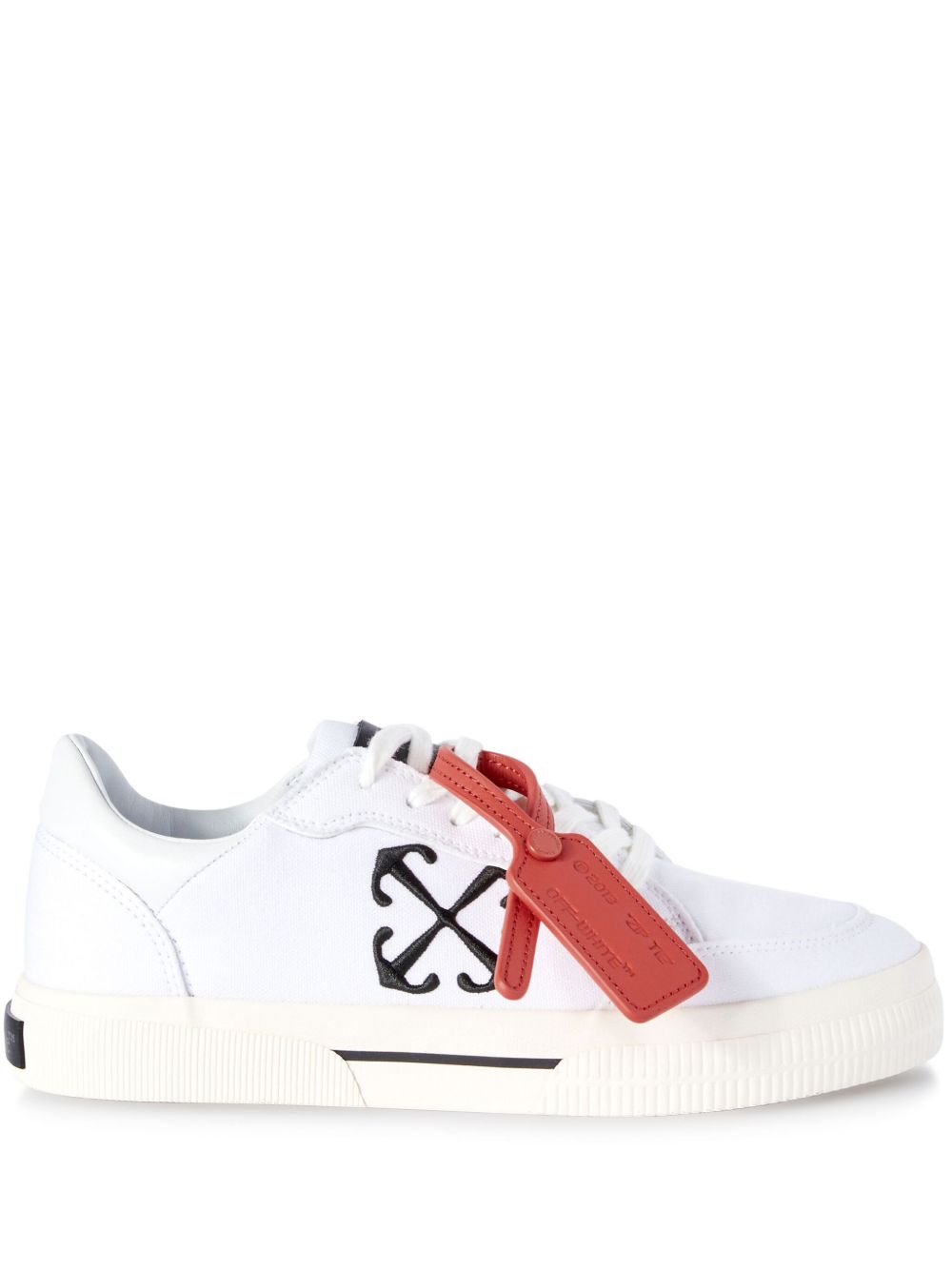 Off-White New Low Vulcanized 帆布运动鞋 - 白色
