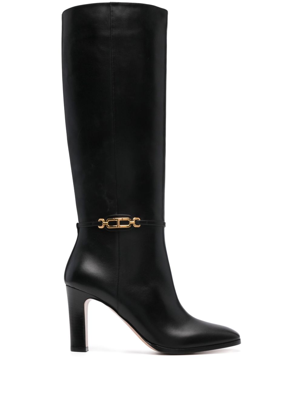 TOM FORD Whitney 高跟皮靴 - 黑色