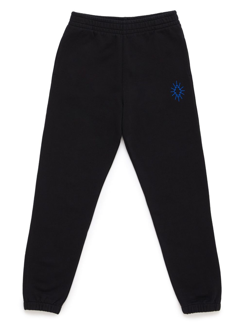 Marcelo Burlon County Of Milan Kids logo刺绣棉运动裤 - 黑色