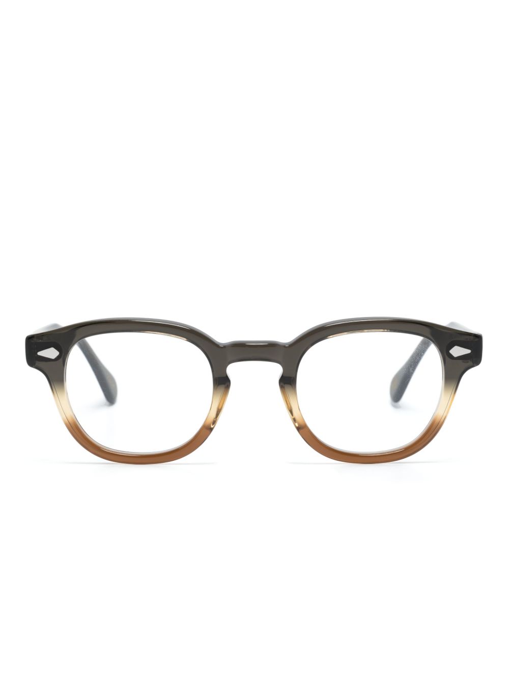Moscot 渐色效果圆框太阳眼镜 - 灰色