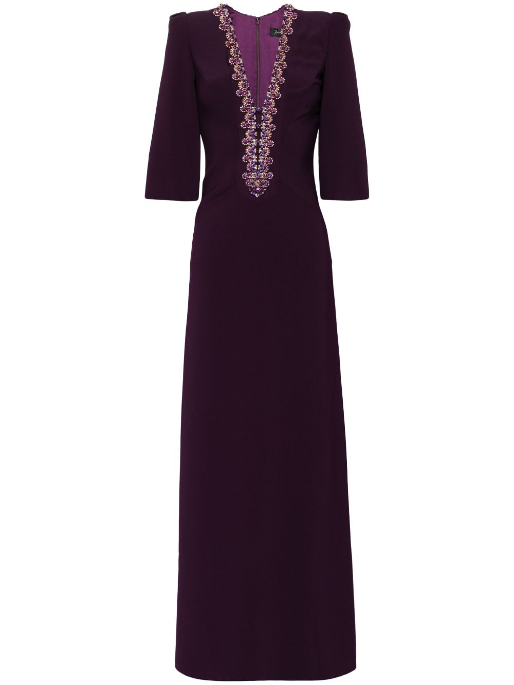 Jenny Packham Rive Gauche 晶饰礼服 - 紫色