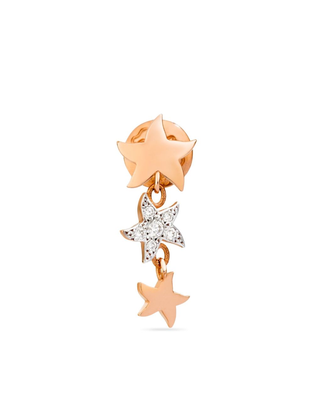 Dodo 9K玫瑰金 Stellina 吊饰耳环 - 金色