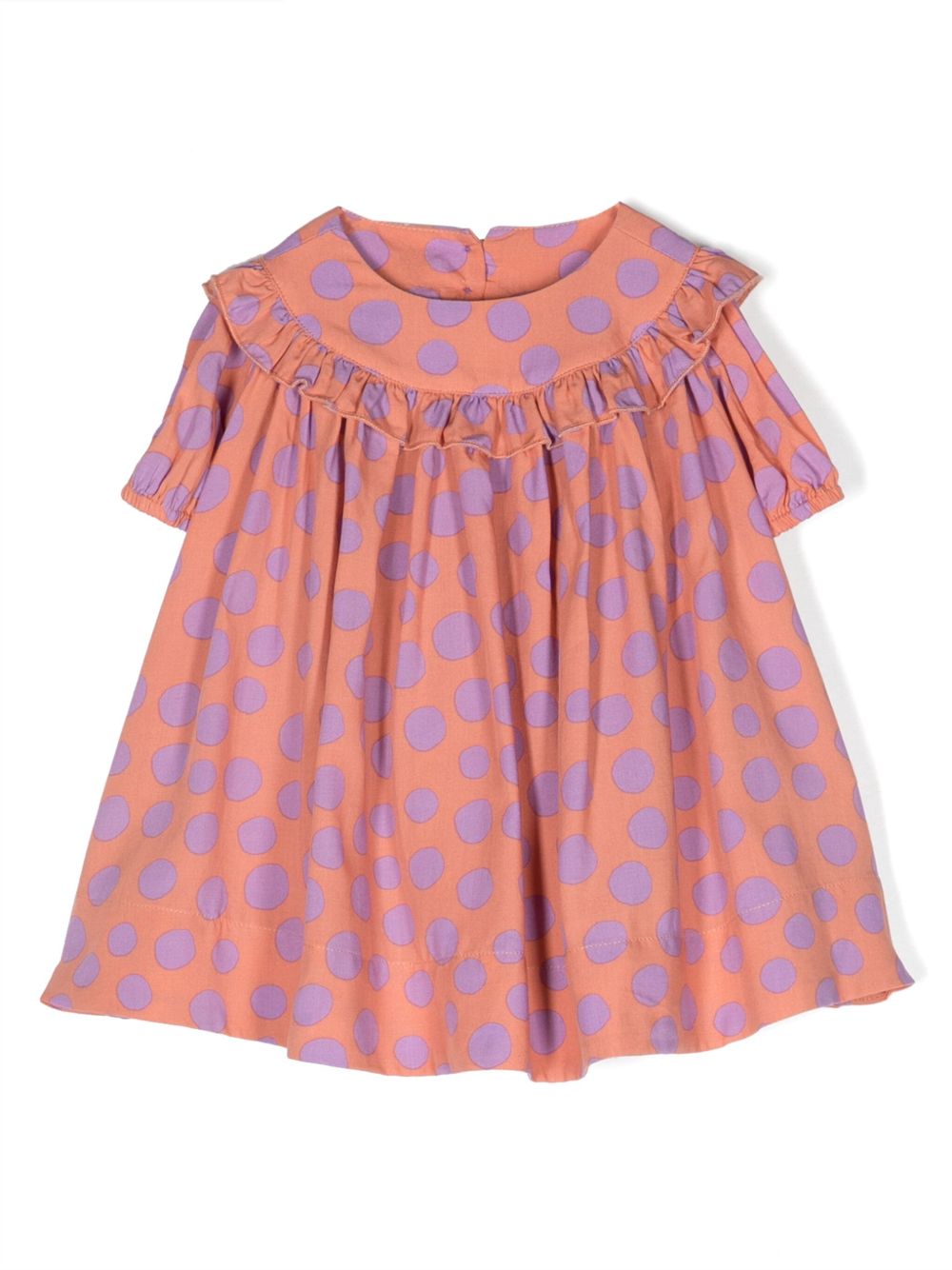Stella McCartney Kids 波点伞形连衣裙 - 粉色