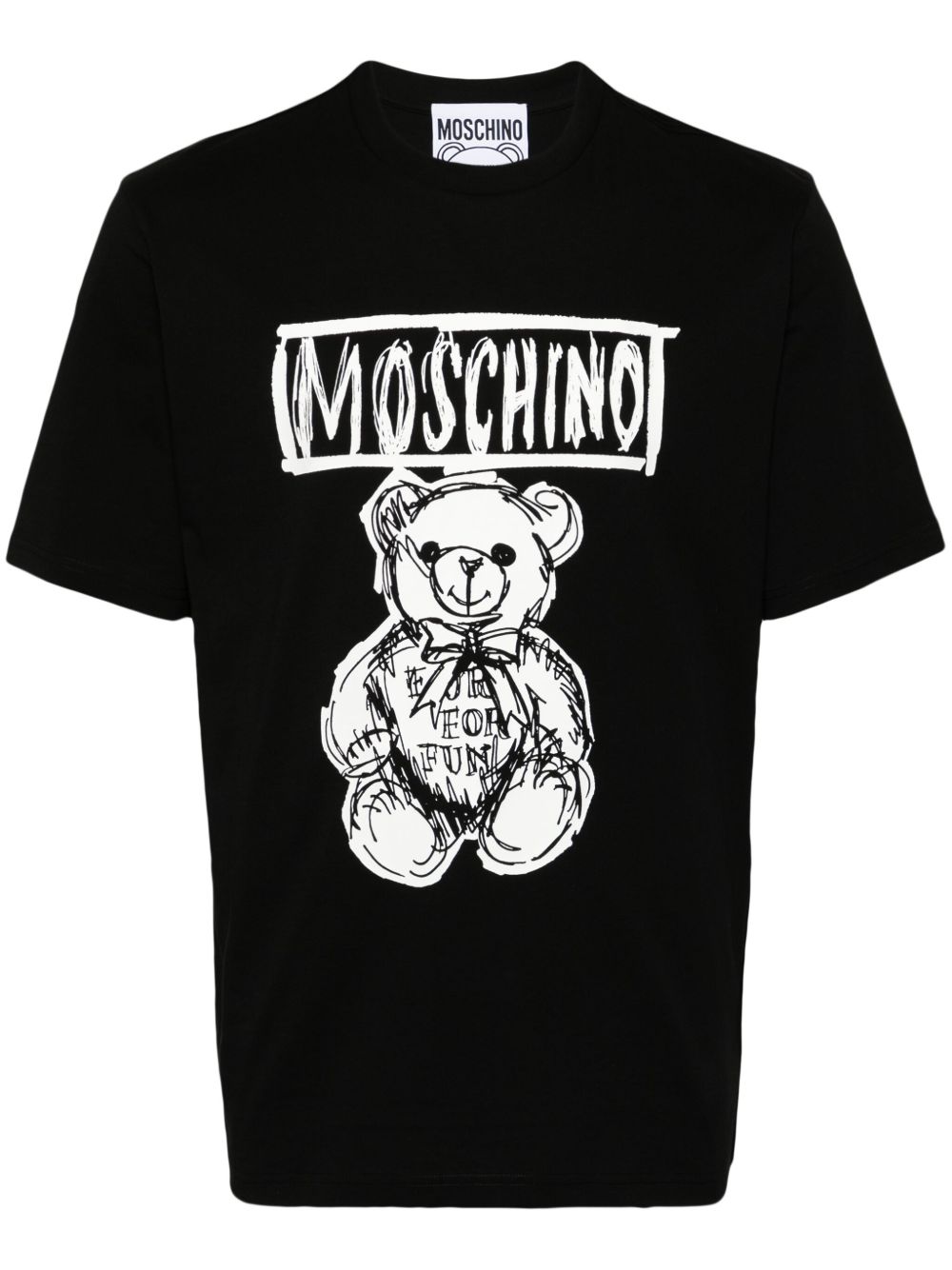 Moschino Teddy Bear 棉T恤 - 黑色