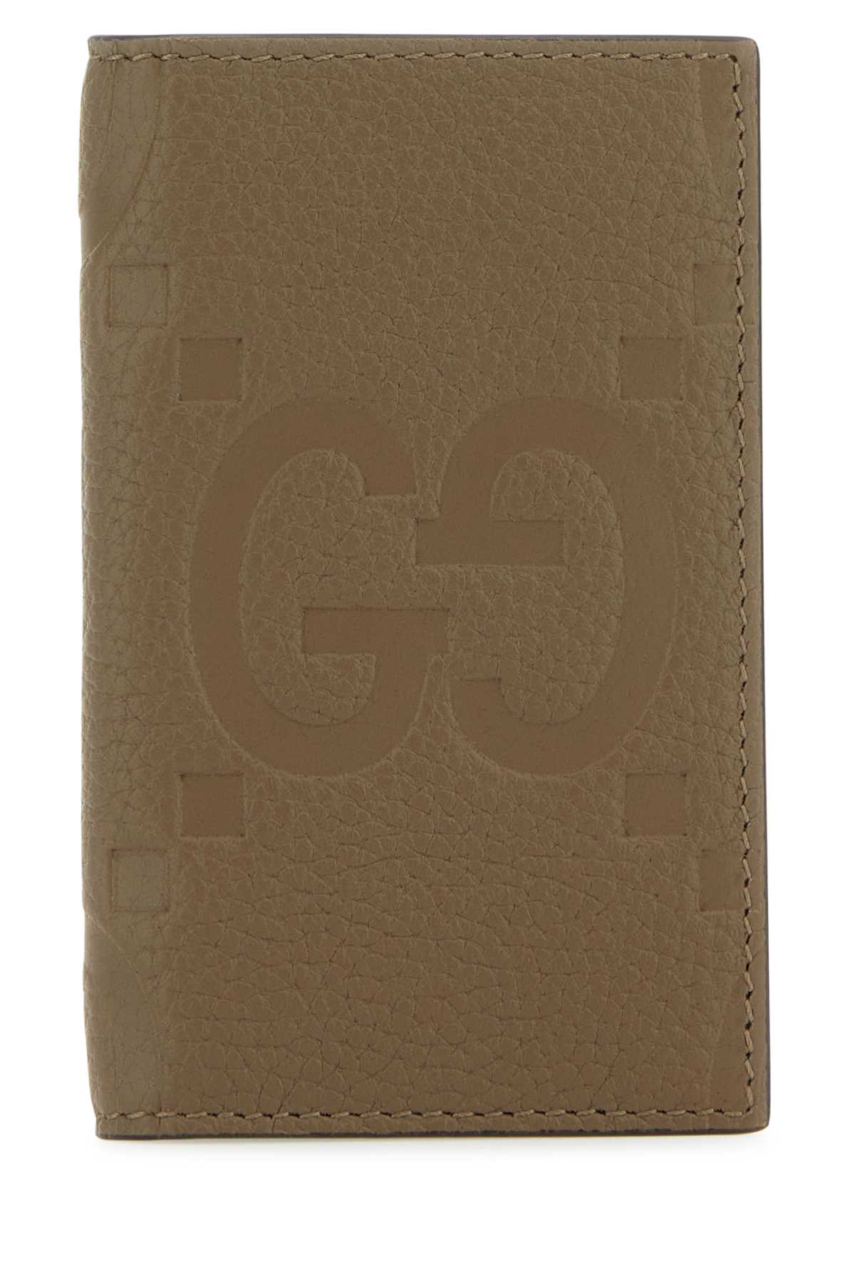 Gucci Khaki Leather Card Holder