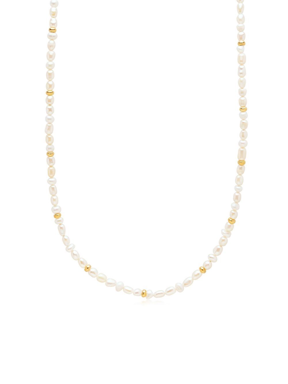 Nialaya Jewelry Mini 珍珠项链 - 白色