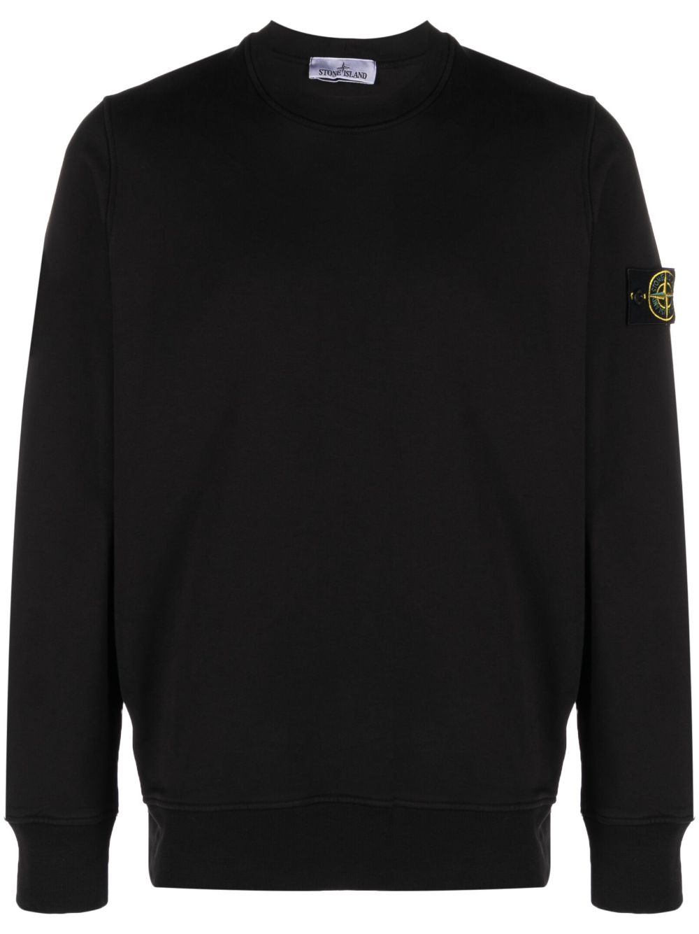 Stone Island 罗盘贴花圆领卫衣 - 黑色
