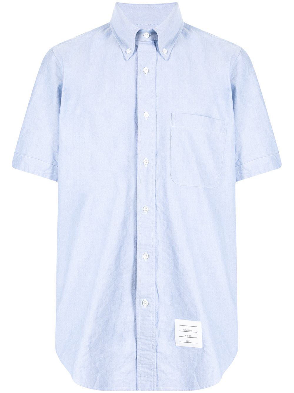 Thom Browne 标贴衬衫 - 蓝色