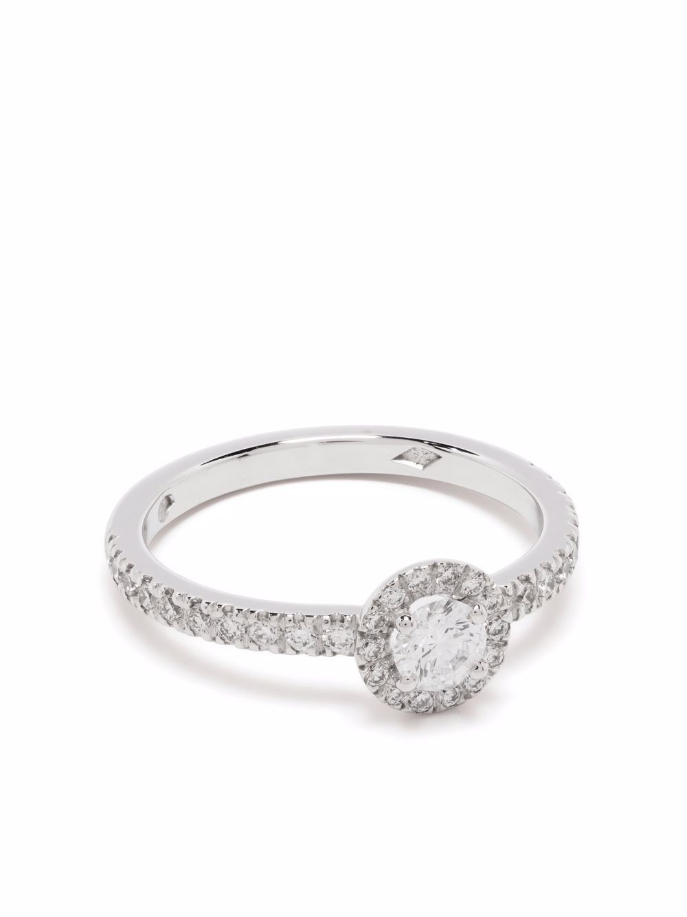 Loyal.e Paris Couronne 18K白金钻石戒指 - 银色