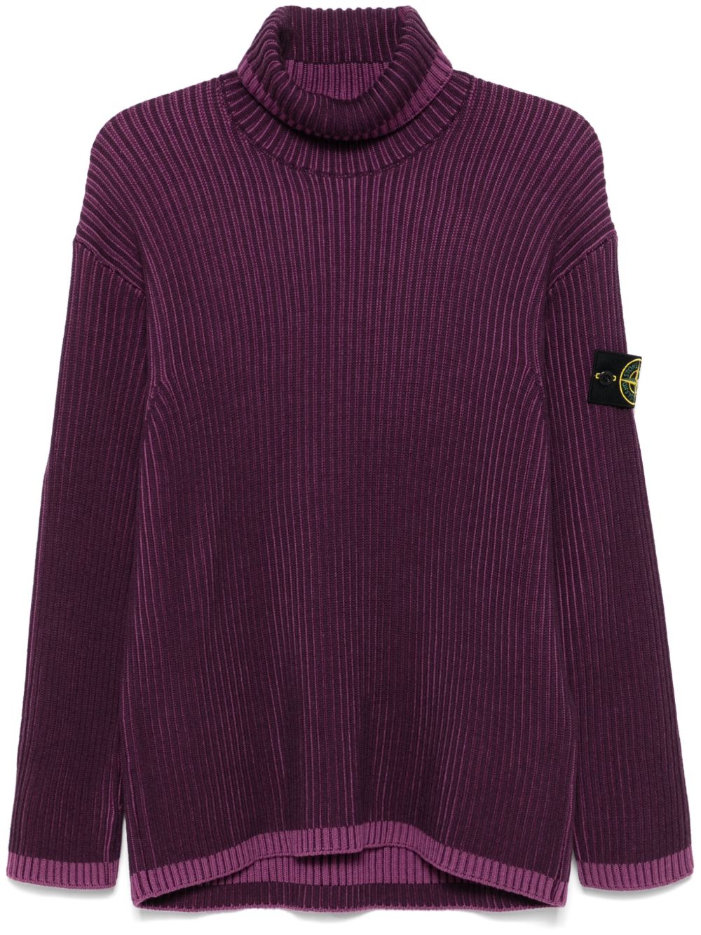 Stone Island 罗盘徽章毛衣 - 紫色
