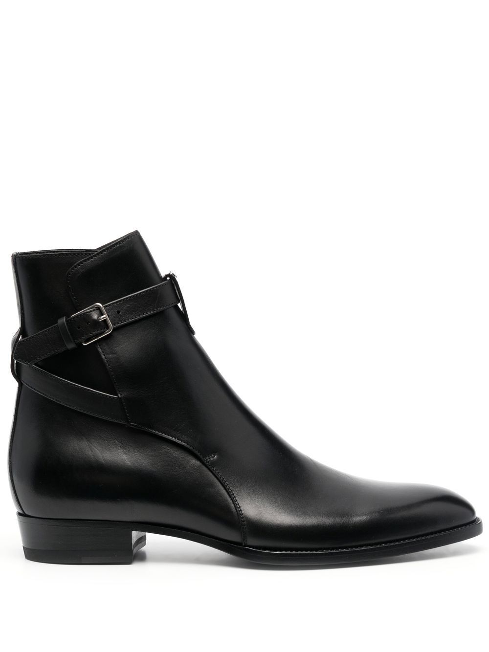 Saint Laurent 搭扣及踝靴 - 黑色