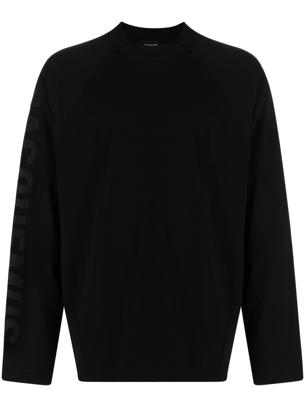 Jacquemus logo印花长袖T恤 - 黑色