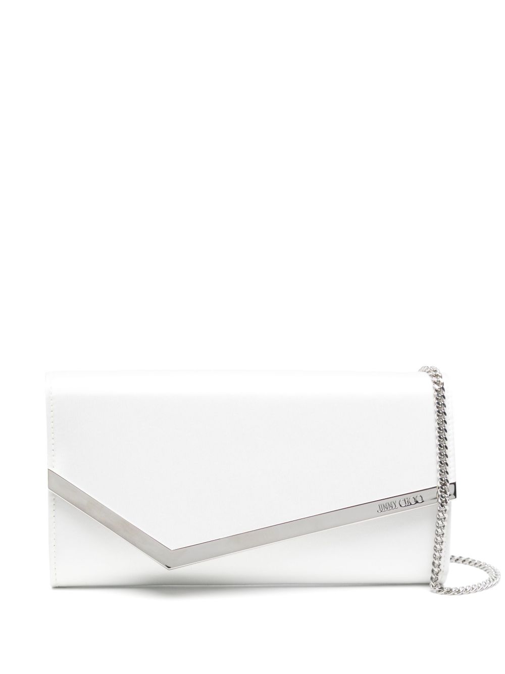 Jimmy Choo Emmie 缎面手拿包 - 中性色