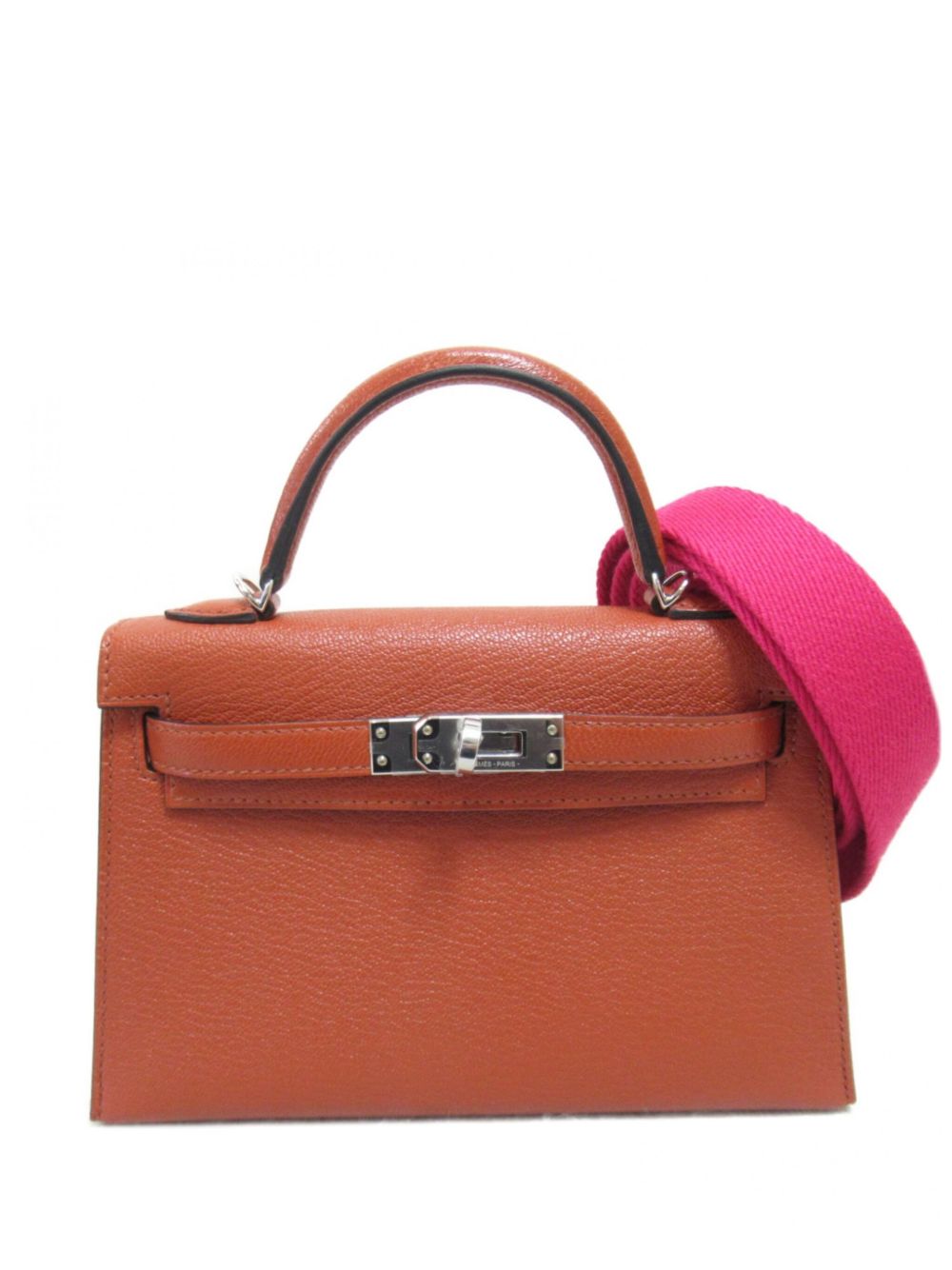 Hermès Pre-Owned Kelly 迷你手提包（2022年典藏款） - 褐色