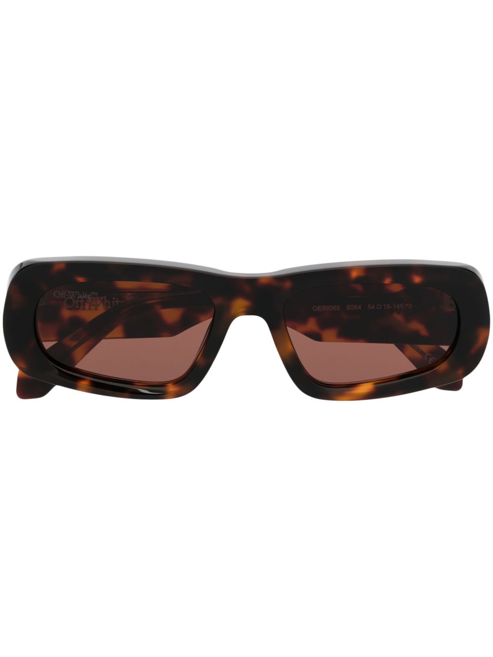 Off-White Eyewear Austin 方框太阳眼镜 - 褐色