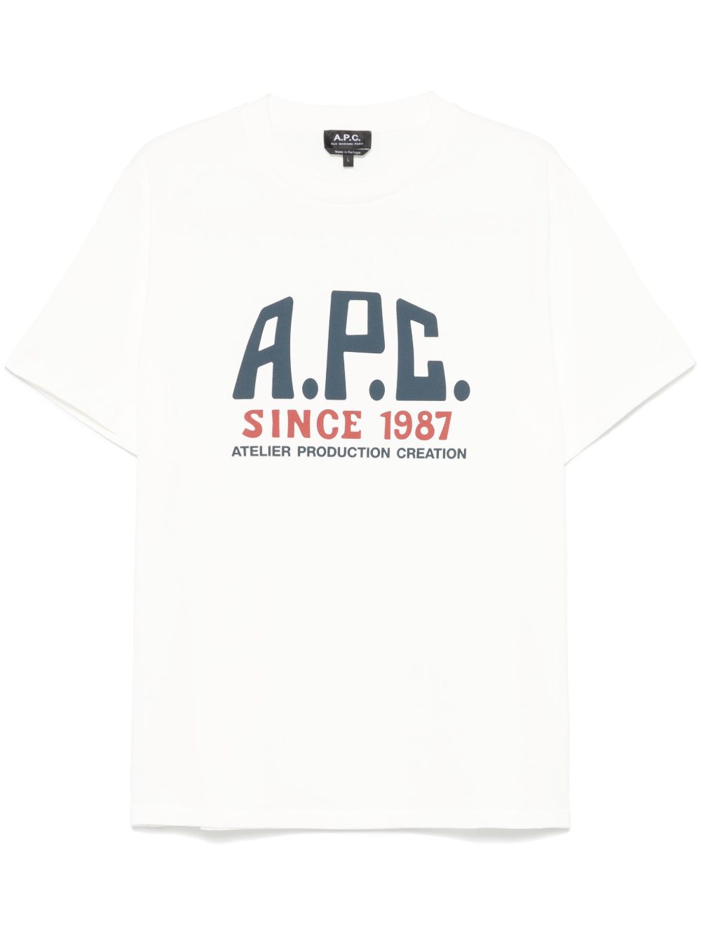 A.P.C. logo印花T恤 - 白色