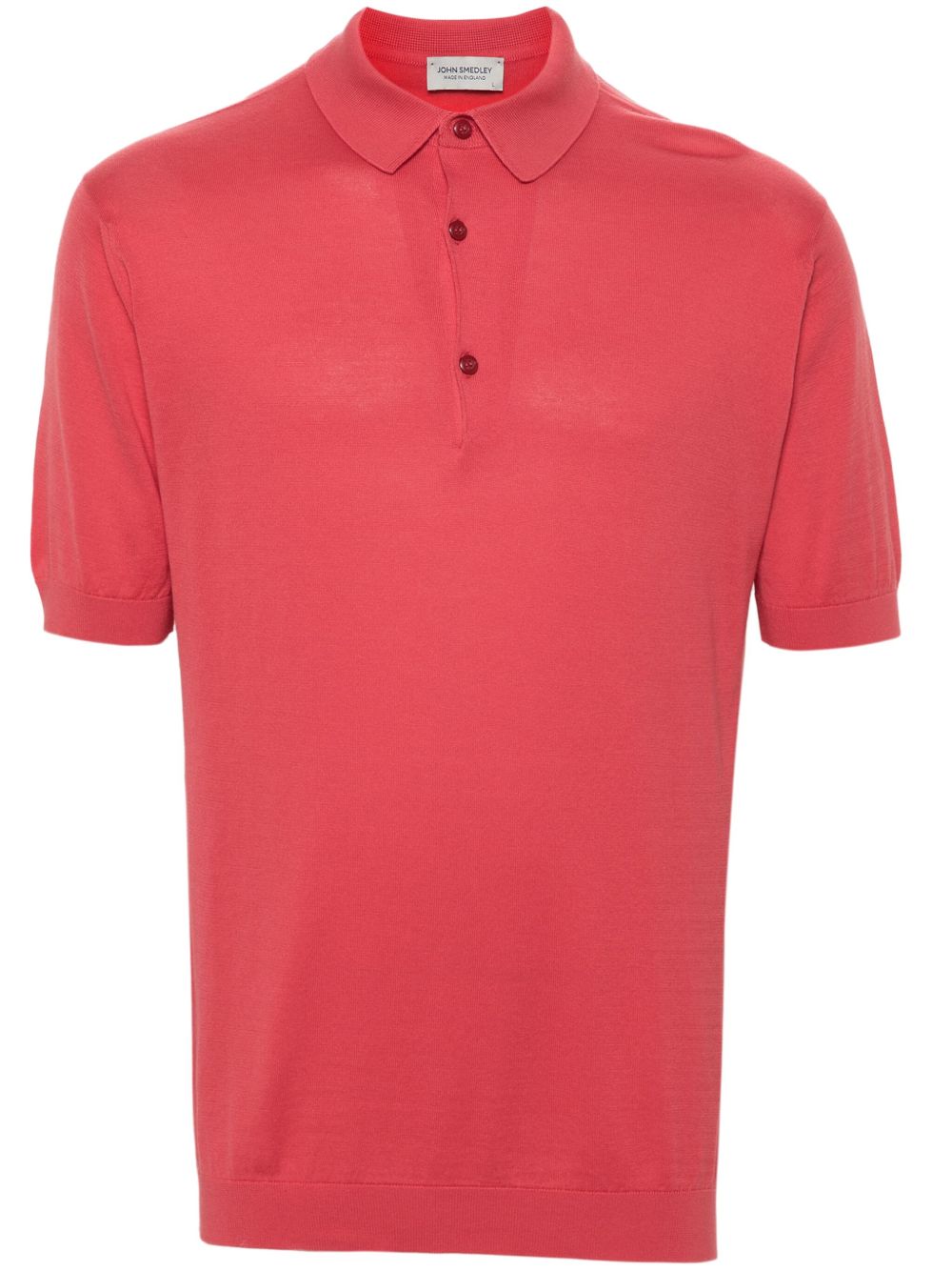 John Smedley Adrian 密织polo衫 - 粉色