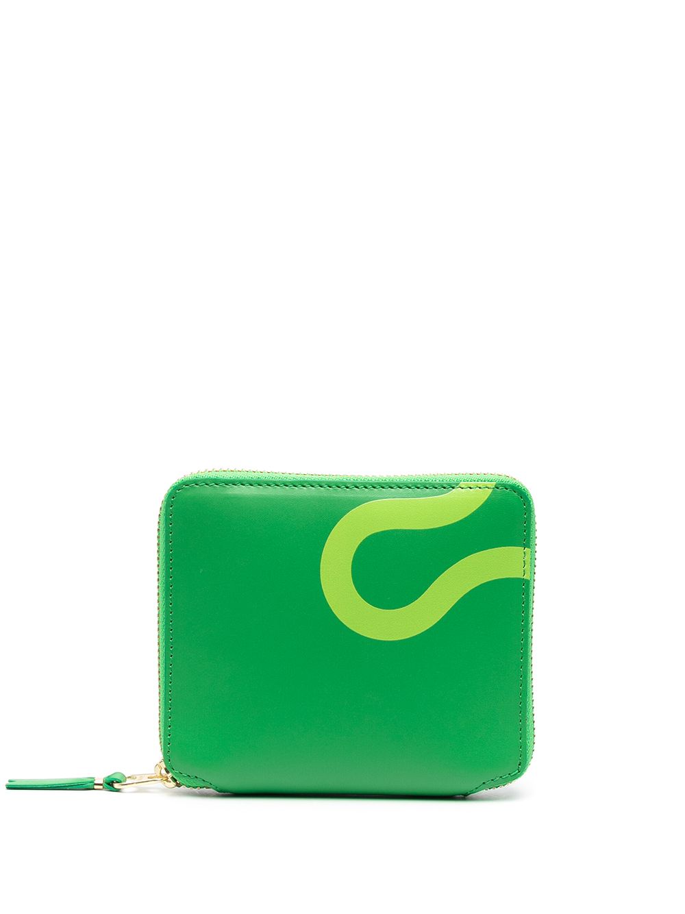 Comme Des Garçons Wallet 几何印花钱包 - 绿色