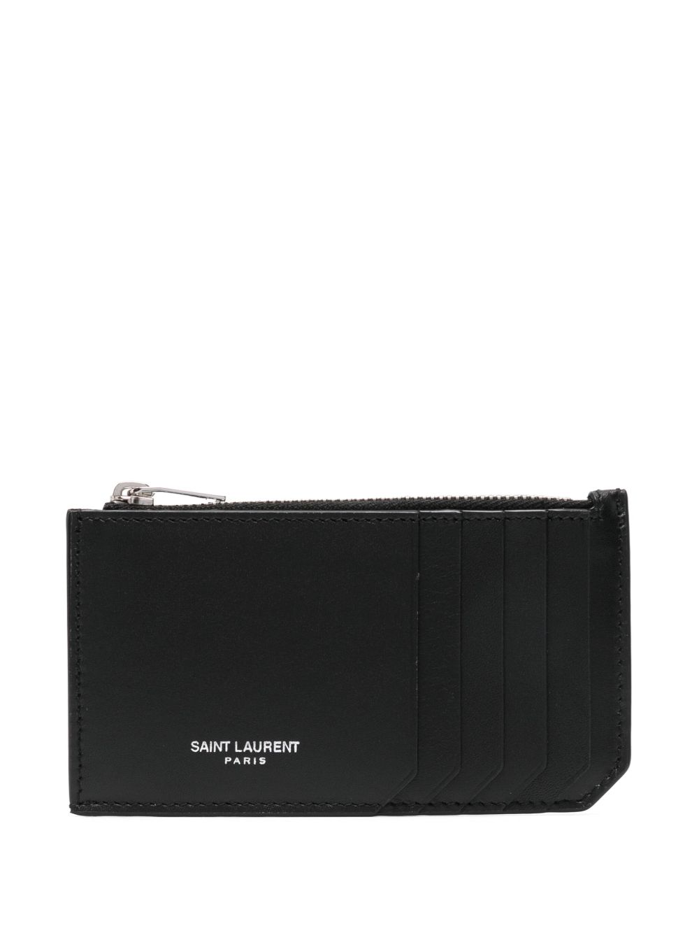 Saint Laurent logo标记卡夹 - 黑色