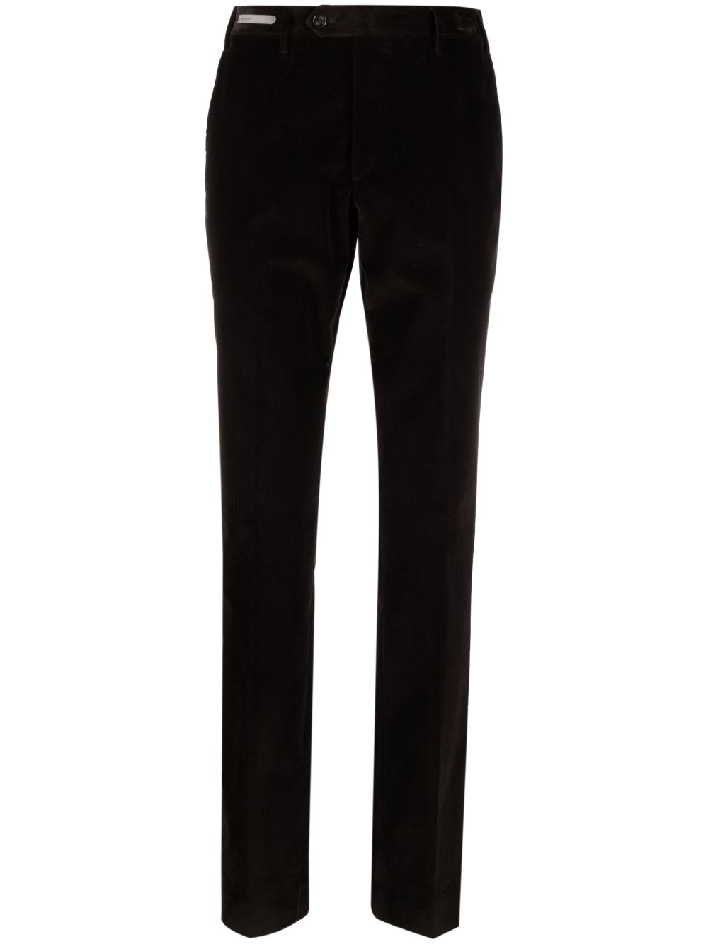 Corneliani 灯芯绒直筒裤 - 褐色