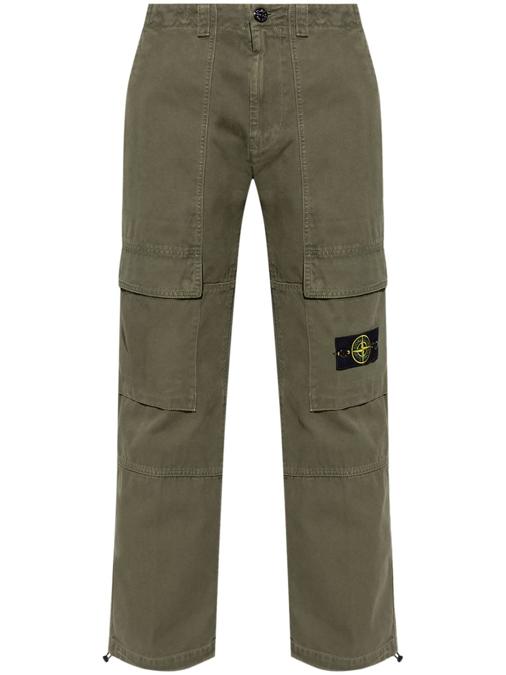 Stone Island 棉工装裤 - 绿色
