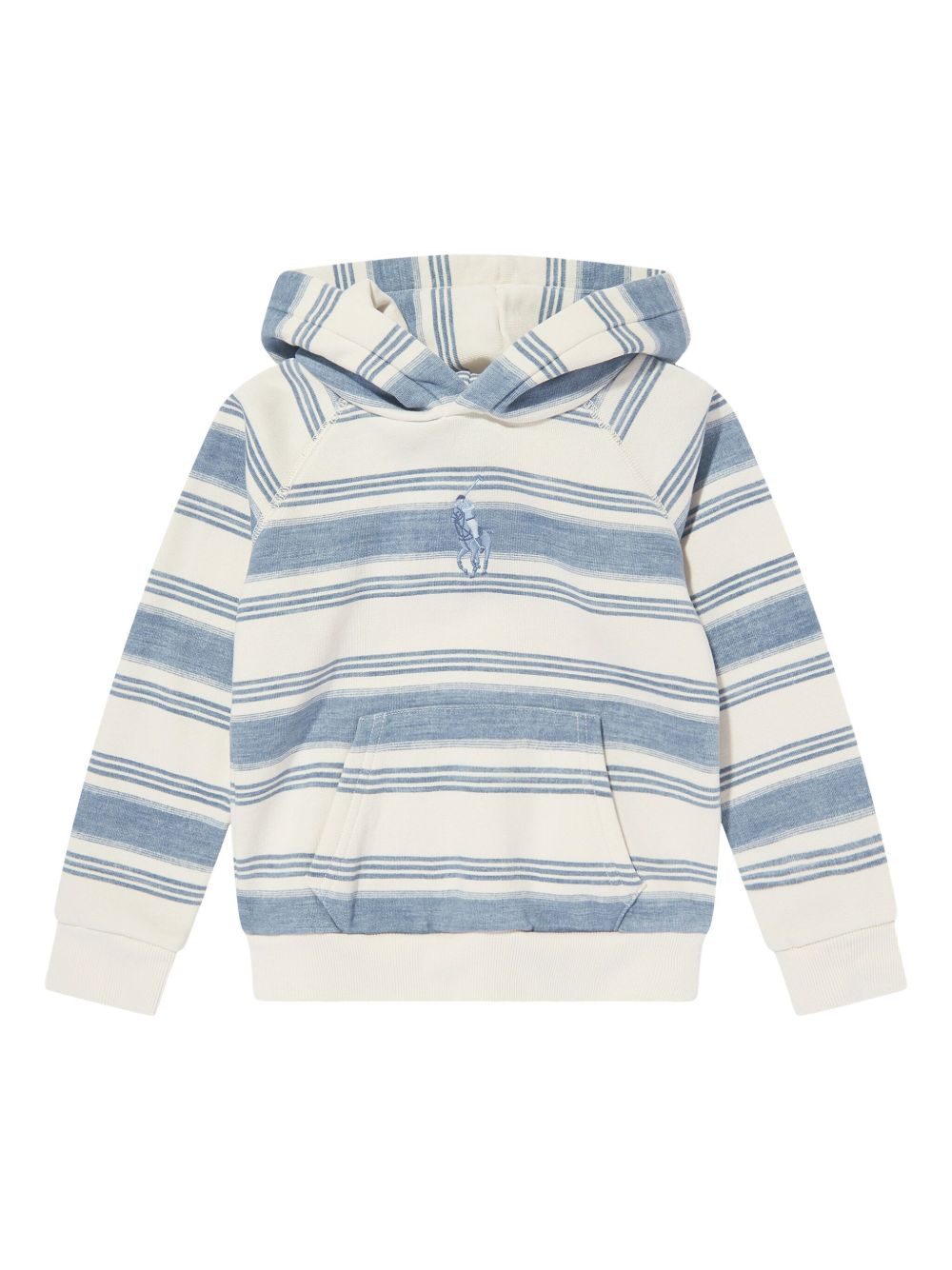POLO RALPH LAUREN KIDS 条纹连帽衫 - 蓝色