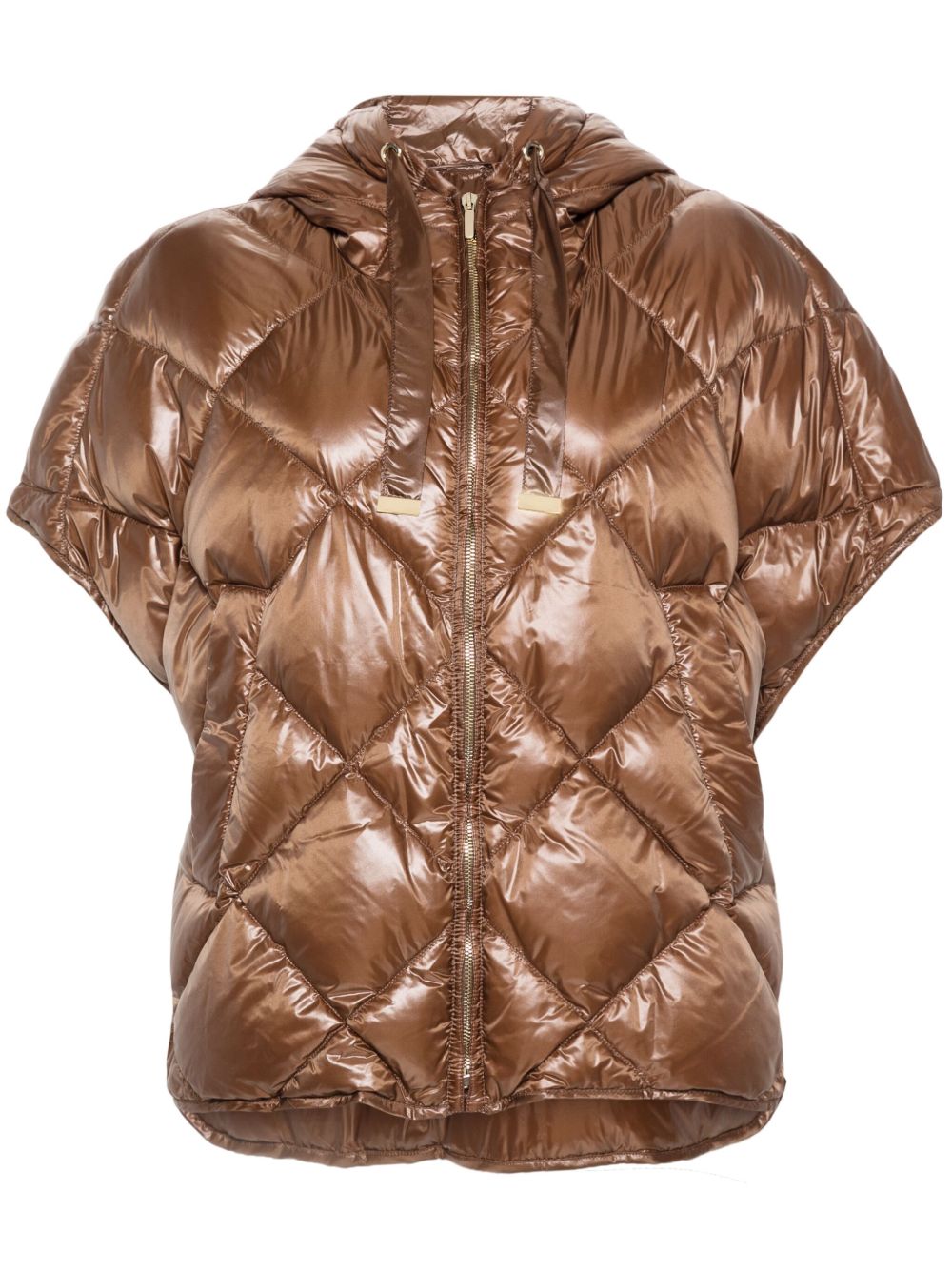 Max Mara Albi 蓬松斗篷 - 褐色