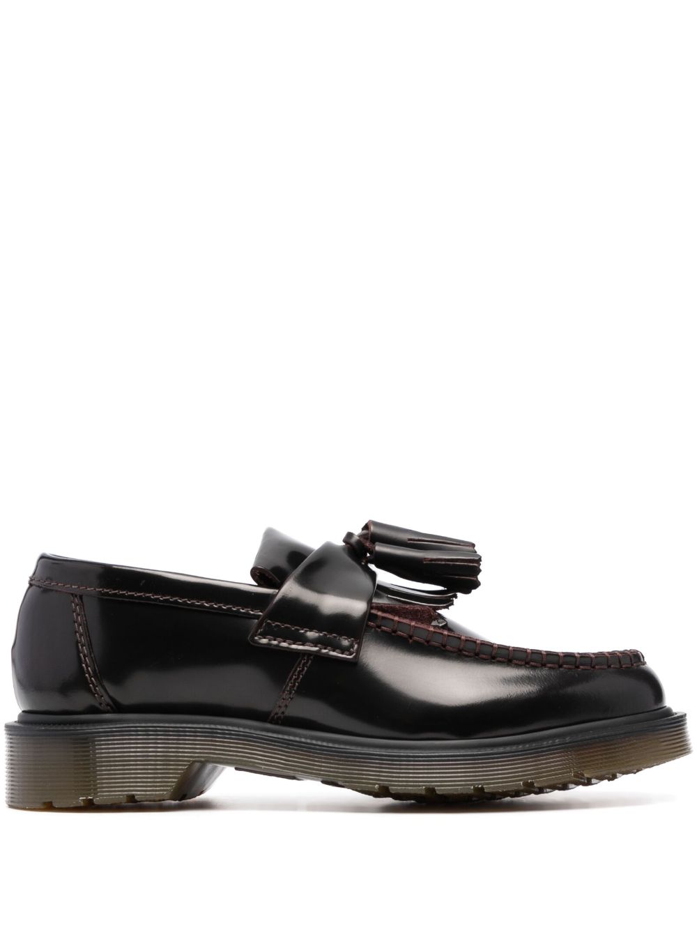 Dr. Martens Adrian 皮质流苏乐福鞋 - 紫色