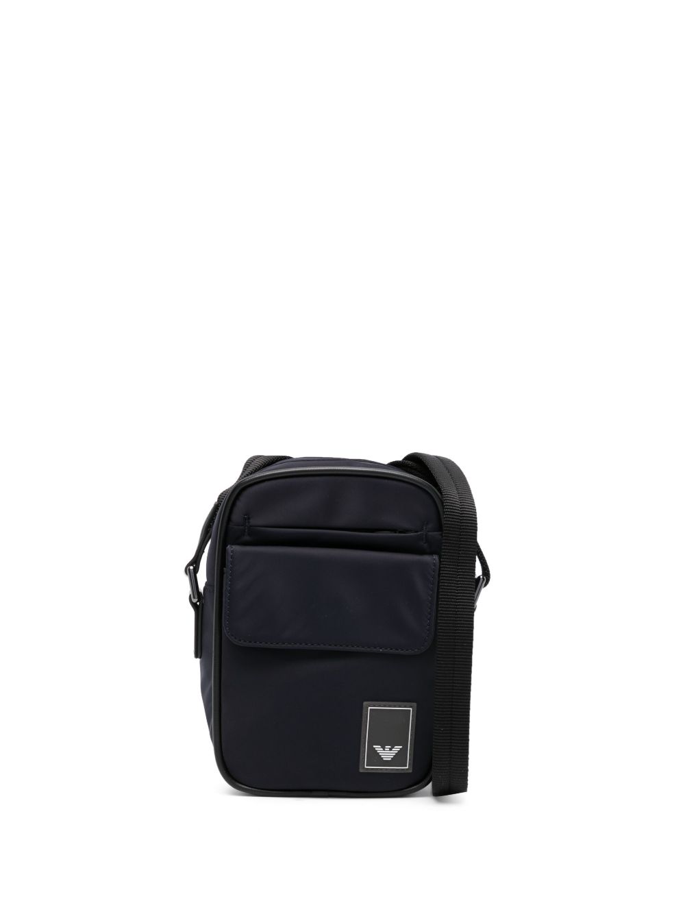 Emporio Armani Travel Essentials 标贴邮差包 - 蓝色