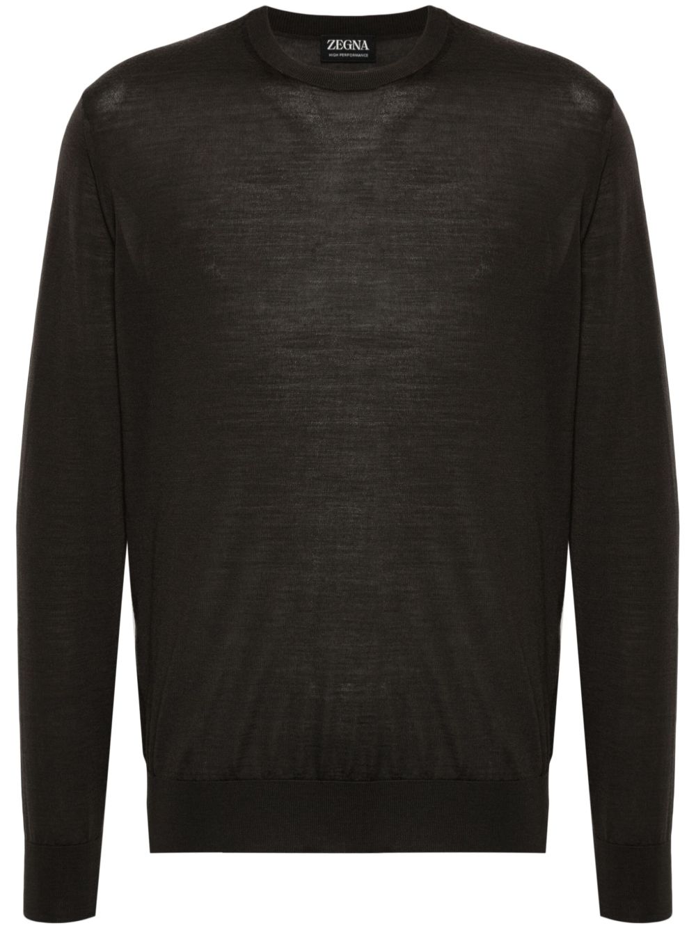 Zegna 羊毛毛衣 - 褐色