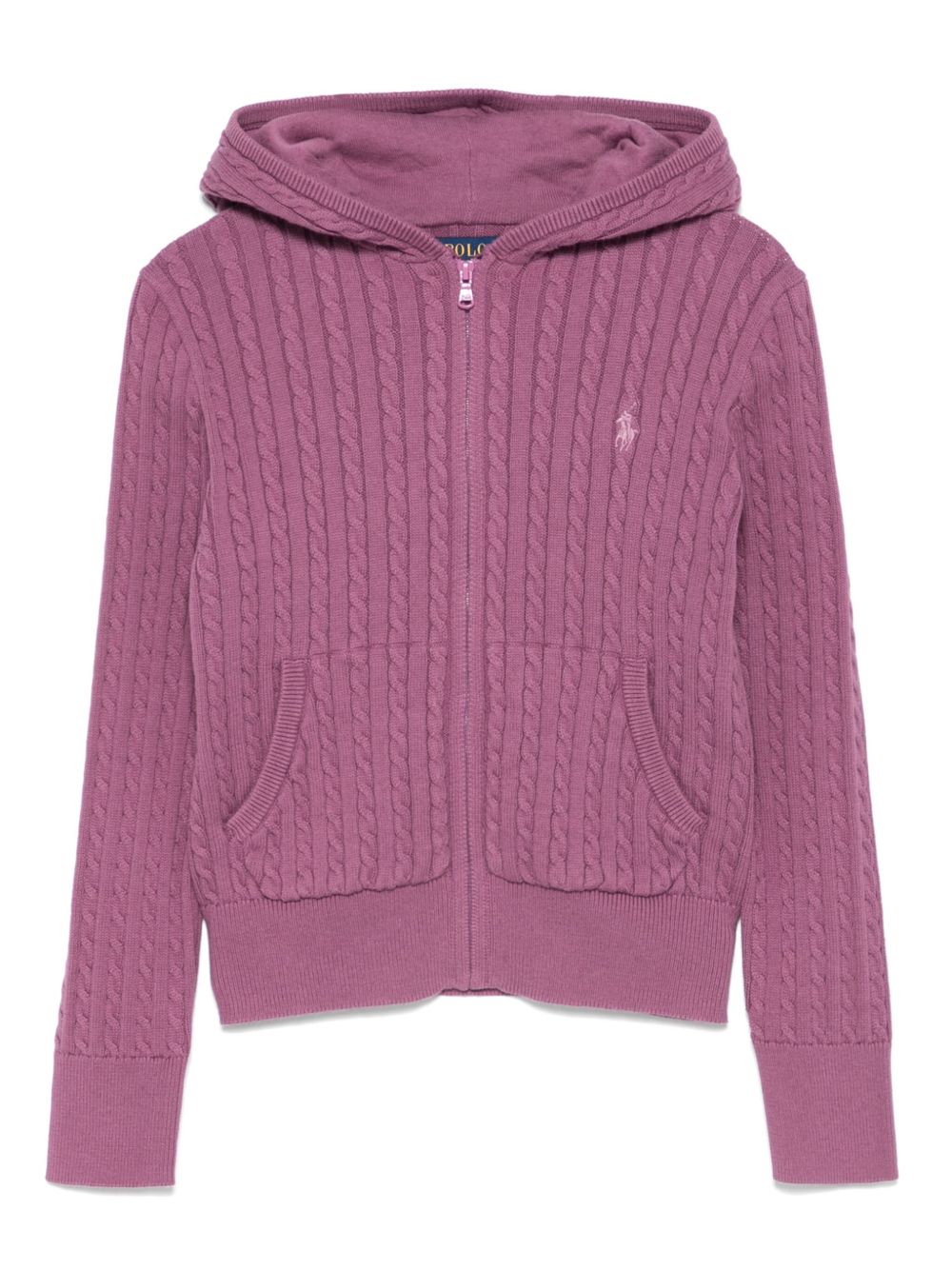 POLO RALPH LAUREN KIDS Polo Pony 拉链连帽衫 - 粉色