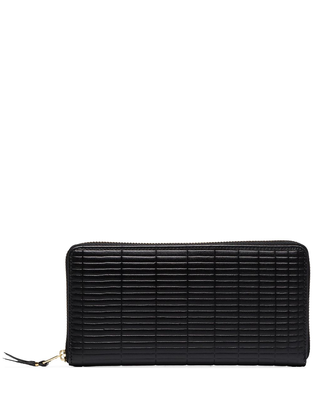 Comme Des Garçons Wallet 纹理皮质钱包 - 黑色