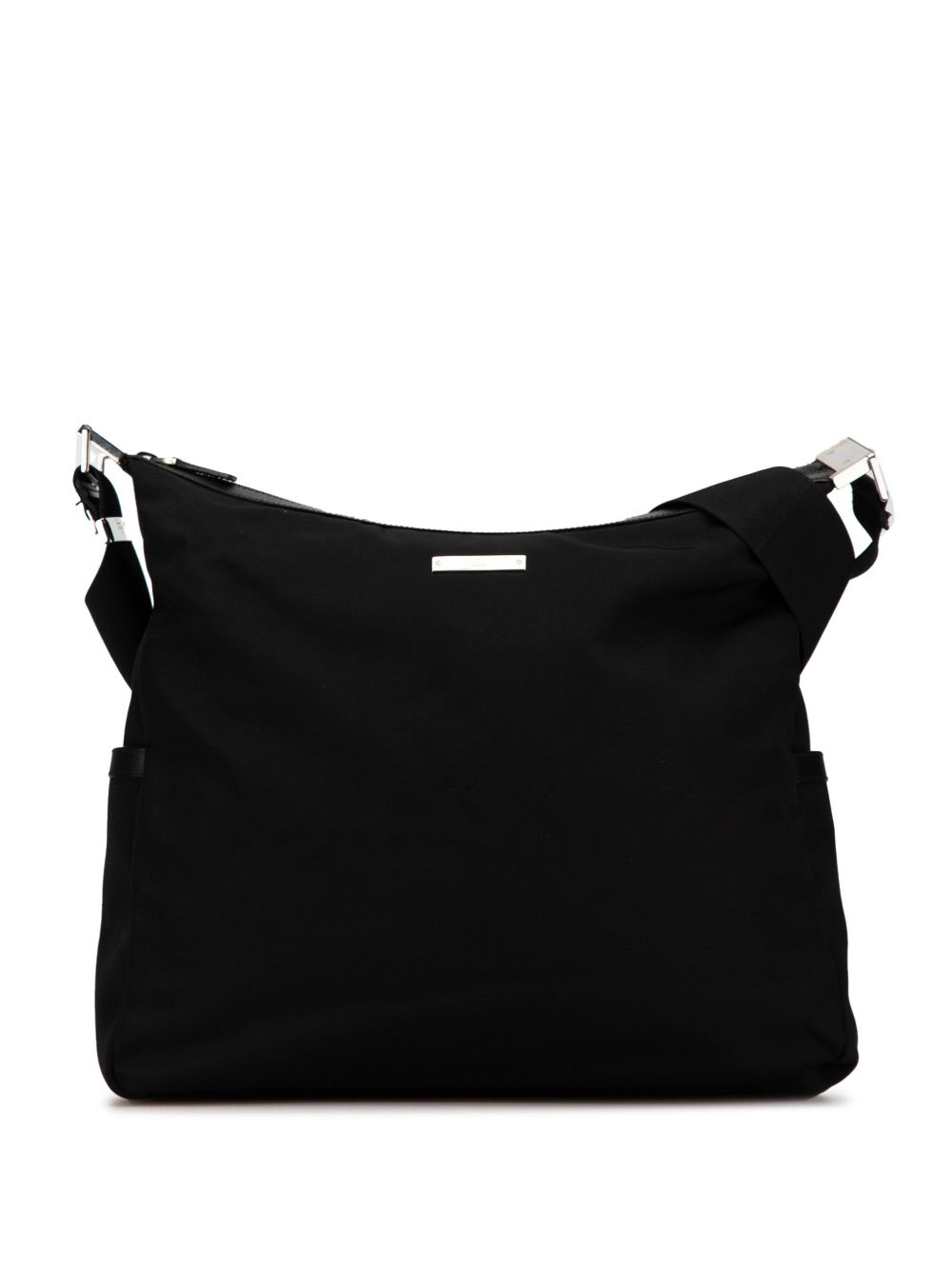 Gucci Pre-Owned Nylon 斜挎包（2000-2015年典藏款） - 黑色