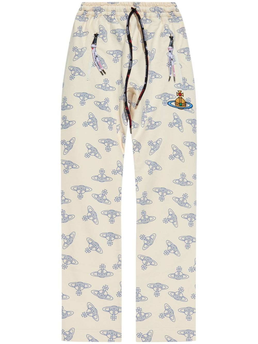 Vivienne Westwood 大面积logo高腰长裤 - 中性色