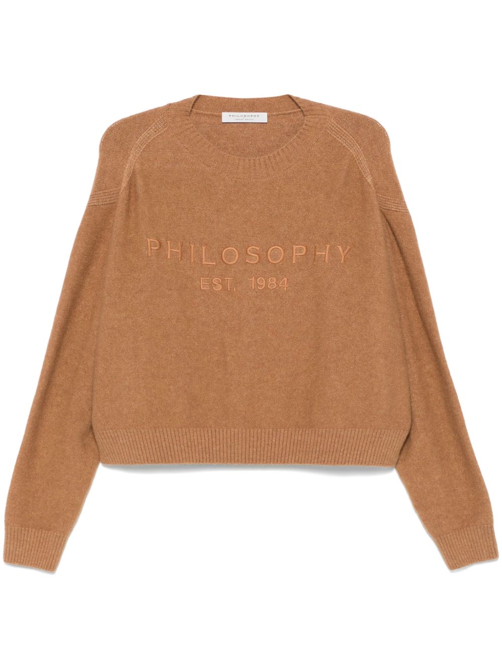 Philosophy Di Lorenzo Serafini logo刺绣卫衣 - 褐色