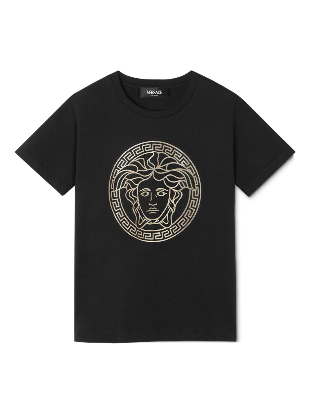 Versace Kids Medusa Head 印花T恤 - 黑色