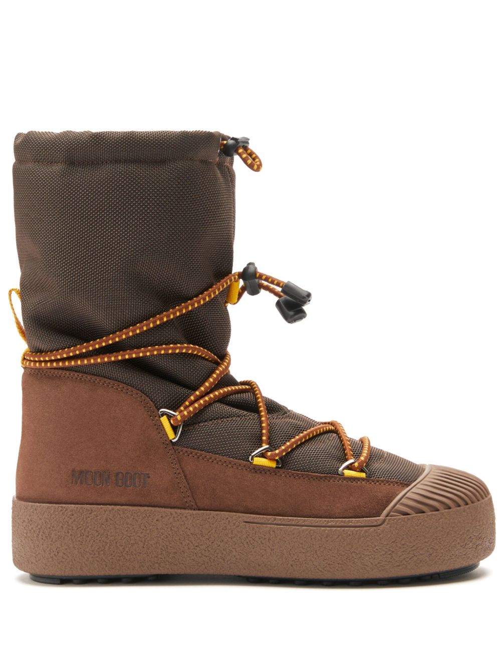 Moon Boot Mtrack Polar 拼接中筒靴 - 褐色