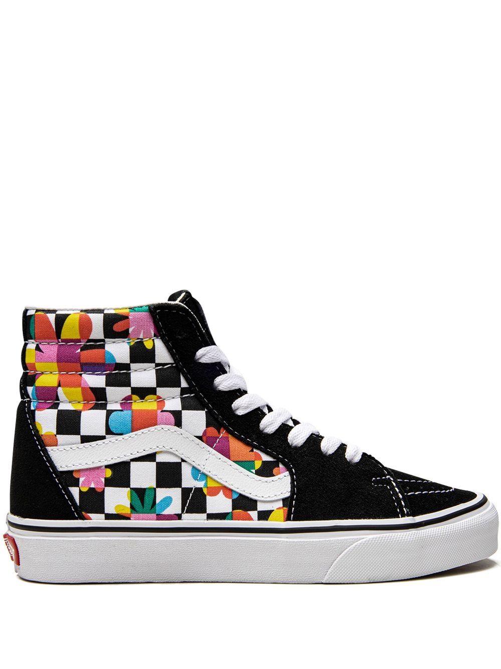 Vans SK8-Hi Floral Checkerboard 运动鞋 - 黑色