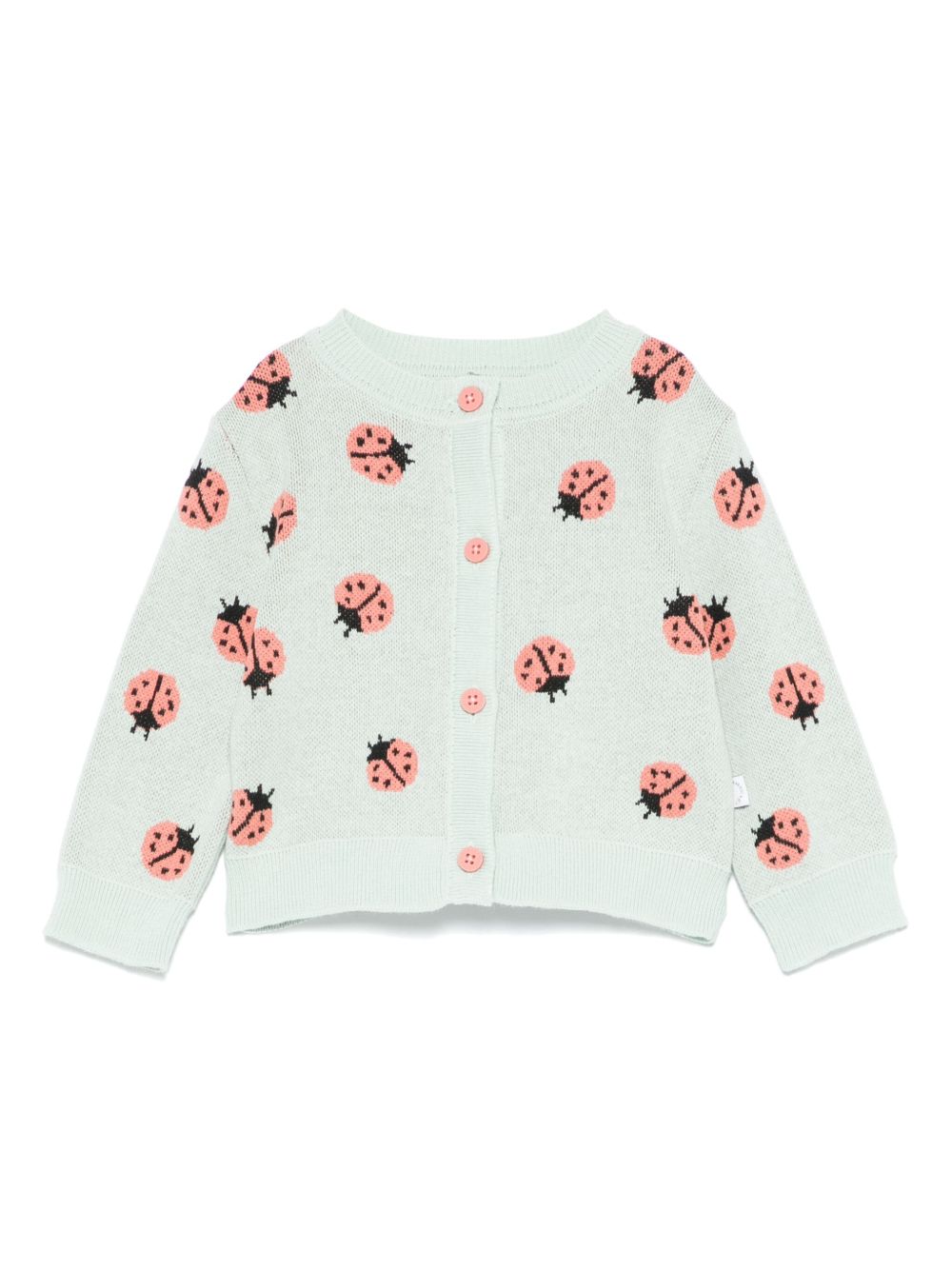 Stella McCartney Kids 图案提花开衫 - 绿色