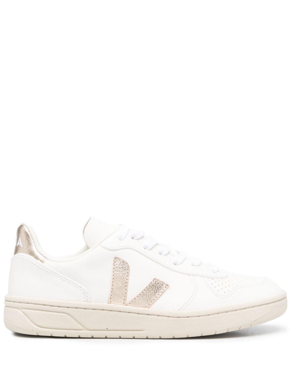 VEJA V10 系带运动鞋 - 白色