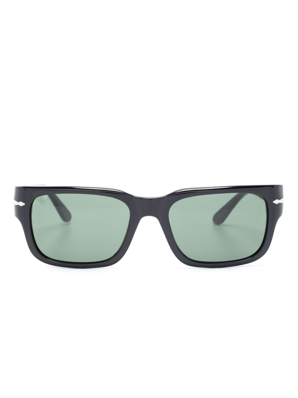 Persol 有色镜片方框太阳眼镜 - 黑色