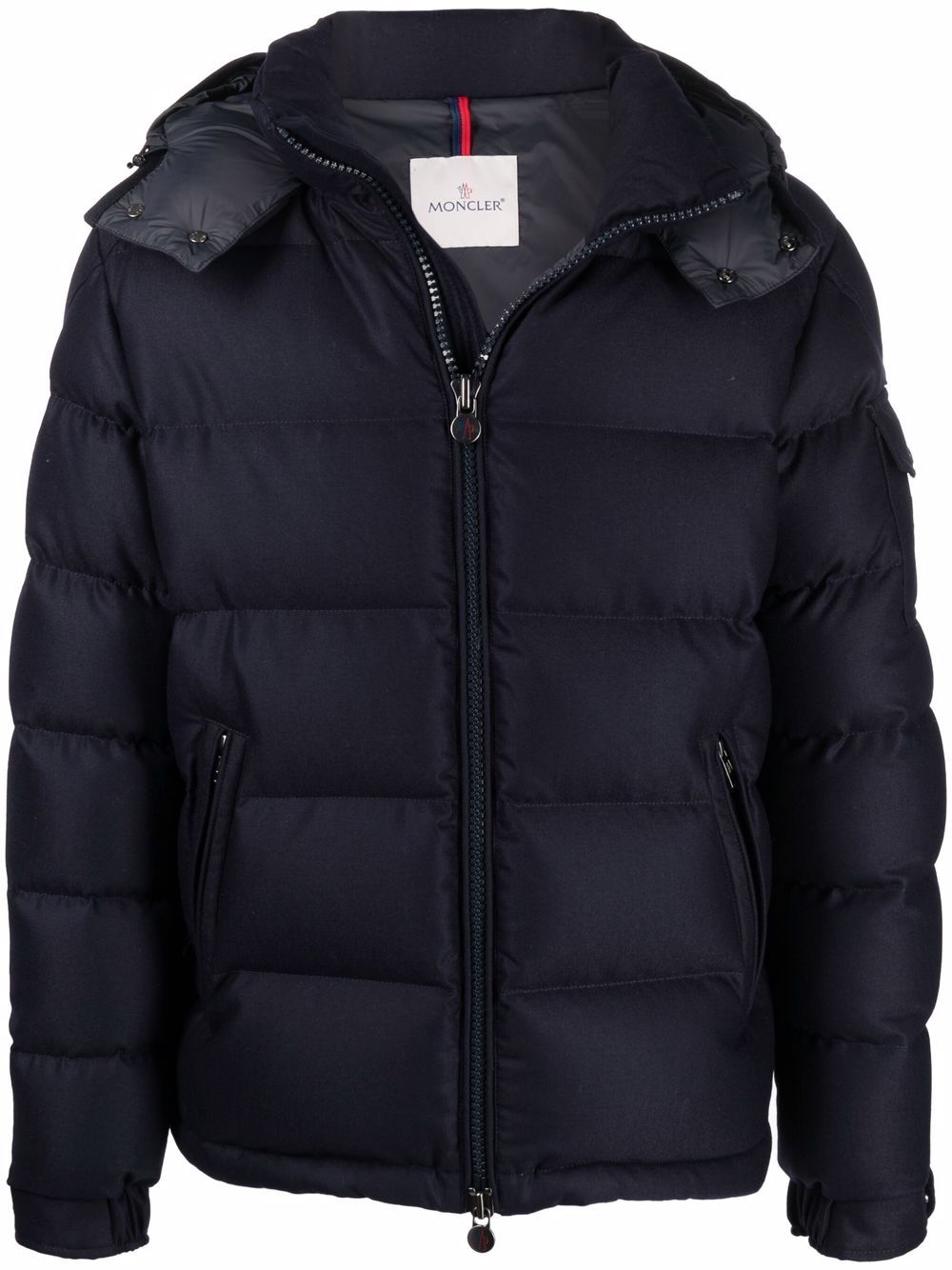 Moncler Montgenevre 填充连帽夹克 - 蓝色