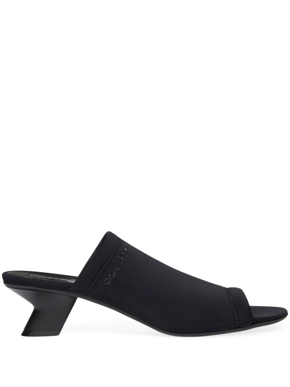 Courrèges Wet Scuba 穆勒鞋 - 黑色
