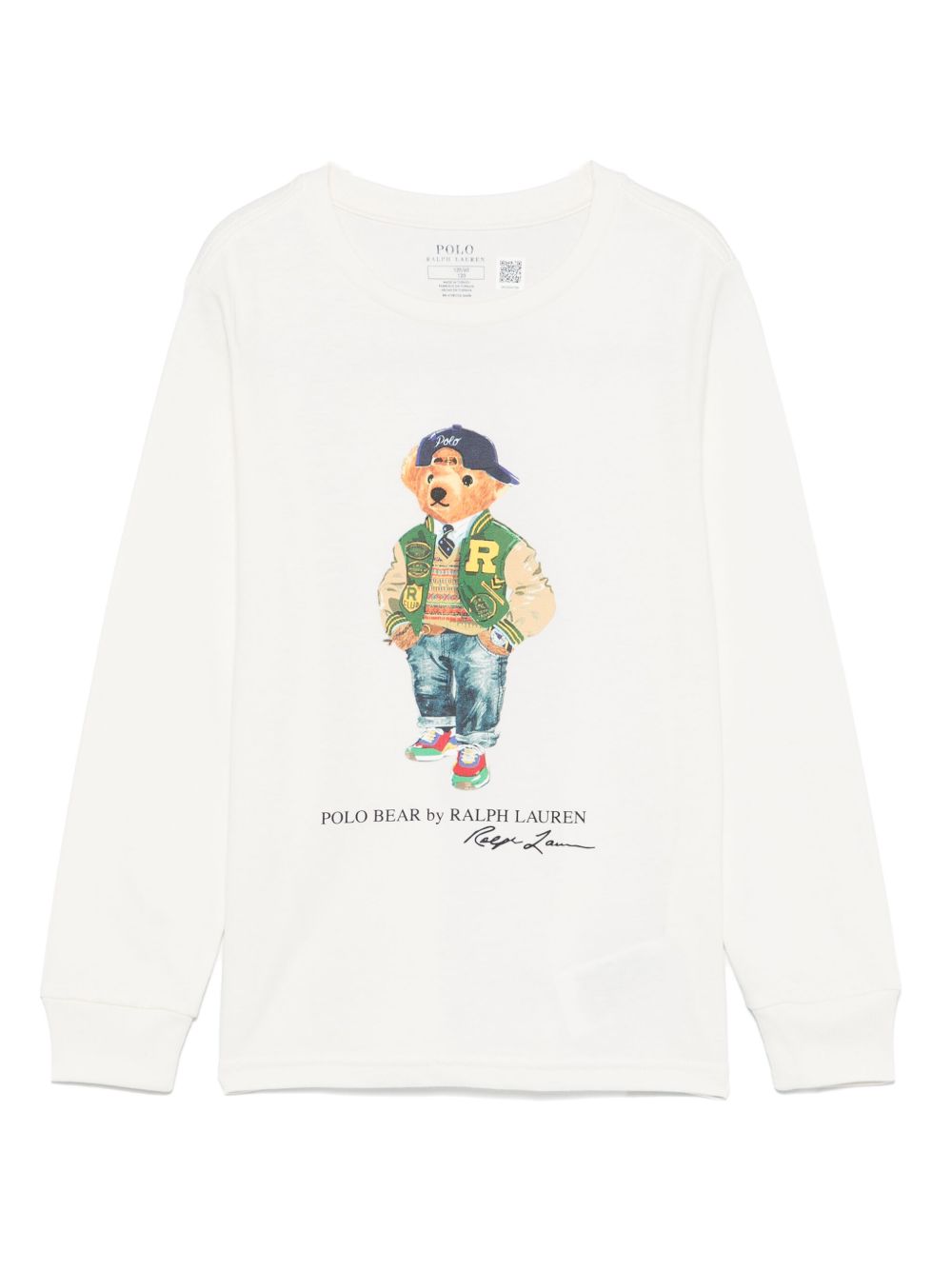 POLO RALPH LAUREN KIDS Polo Bear 图案T恤 - 白色