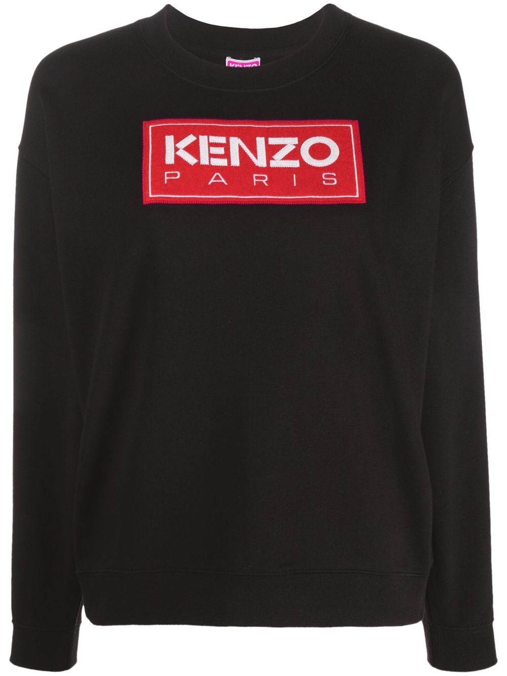 Kenzo 标贴圆领卫衣 - 黑色