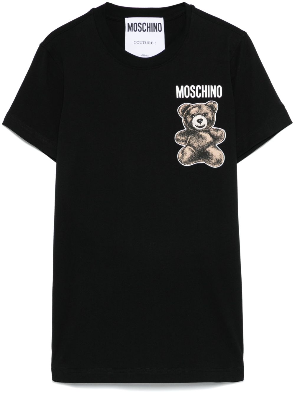 Moschino Leo Teddy 印花T恤 - 黑色