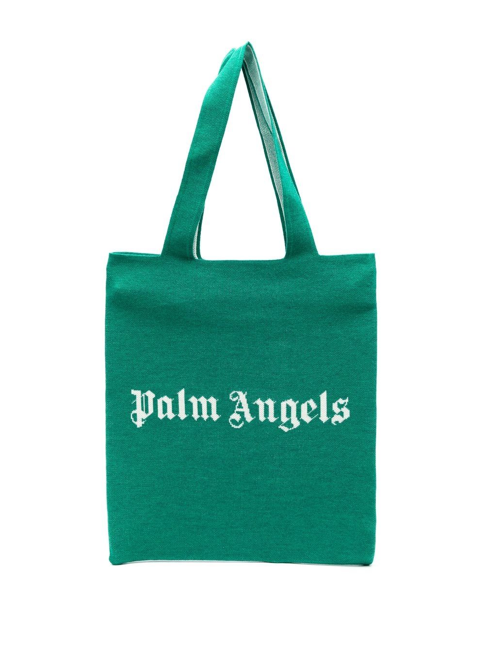 Palm Angels 字母印花手提袋 - 绿色